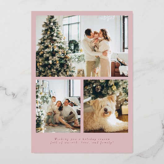 Prettige feestdagen Minimalistisch script (Achterkant)