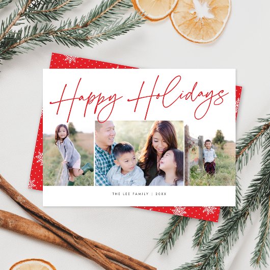 Prettige feestdagen Minimalistisch script Feestdagenkaart