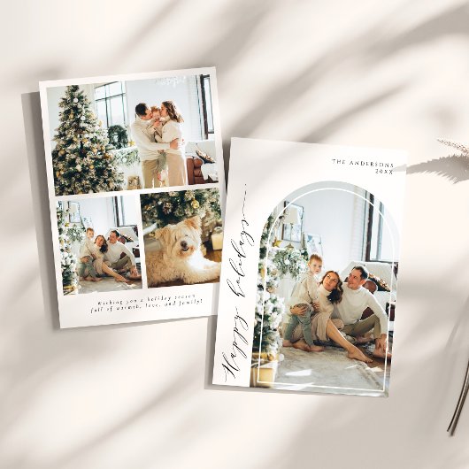 Prettige feestdagen Minimalistisch script Feestdagenkaart