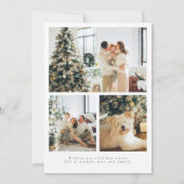 Prettige feestdagen Minimalistisch script Feestdagenkaart (Achterkant)