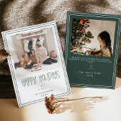 prettige feestdagen minimalistische kerstkaart Gol Kaart