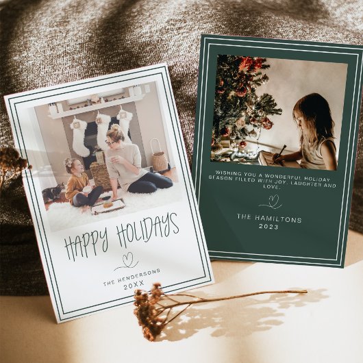 prettige feestdagen minimalistische kerstkaart Gol Kaart