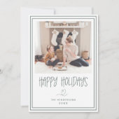 prettige feestdagen minimalistische kerstkaart Gol Kaart (Voorkant)