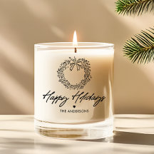 Prettige feestdagen Minimalistische krans