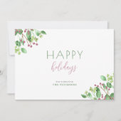 prettige feestdagen minimalistische moderne feestdagenkaart (Voorkant)