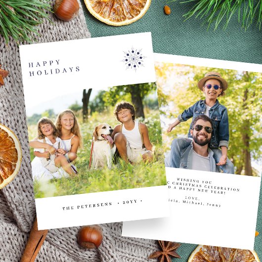 Prettige feestdagen Minimalistische moderne typogr Feestdagenkaart