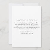 Prettige Feestdagen Minimalistische Vakantie Fotok Kaart (Achterkant)