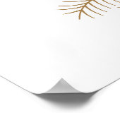 Prettige feestdagen Minimalistische Vrolijke Kerst Poster (Hoek)