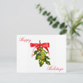prettige feestdagen mistletoe (Staand voorkant)