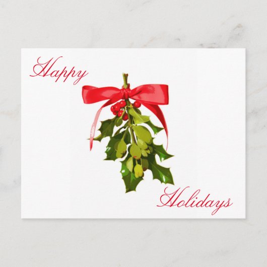 prettige feestdagen mistletoe (Voorkant)