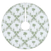 Prettige feestdagen Mistletoe Christmas Floral Kerstboom Rok (Voorkant)