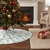 Prettige feestdagen Mistletoe Christmas Floral Kerstboom Rok