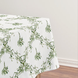 Prettige feestdagen Mistletoe Christmas Floral Tafelkleed