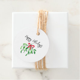 PRETTIGE FEESTDAGEN Mistletoe Feestelijke Kerstpre Bedankjes Labels