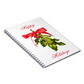 prettige feestdagen mistletoe notitieboek (Rechterzijde)