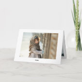 Prettige feestdagen Modern 3 FOTO Vrolijk kerstfee (Achterkant)