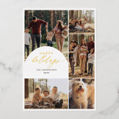 Prettige feestdagen Modern 5 Fotocollage Arch (Voorkant)