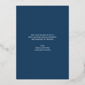 Prettige feestdagen Modern blauw feestelijk (Achterkant)