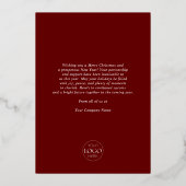 Prettige feestdagen Modern - Business/Corporate Lo (Achterkant)