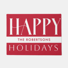  Prettige feestdagen Modern Deurmat