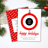 Prettige feestdagen Modern Eenvoudig Feestdagenkaart