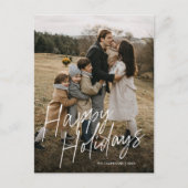 Prettige feestdagen Modern eenvoudig script (Voorkant)