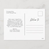 Prettige feestdagen Modern eenvoudig script (Achterkant)