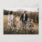 Prettige feestdagen Modern eenvoudig script (Voorkant)