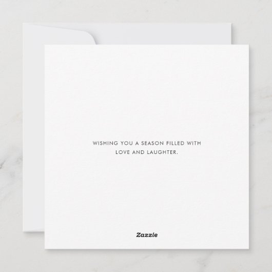 Prettige feestdagen Modern Elegant Foto Christmas Feestdagenkaart (Achterkant)