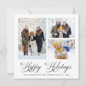 Prettige feestdagen Modern elegant script Feestdagenkaart (Voorkant)