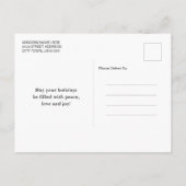 Prettige feestdagen Modern Elegant Simple Slate Bl (Achterkant)