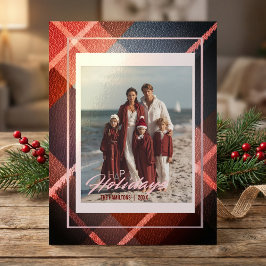 Prettige Feestdagen Modern Family foto ansichtkaar Briefkaart