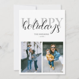 prettige feestdagen Modern Foto Feestdagenkaart