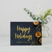 prettige feestdagen Modern Gold Pine Cones Stars (Staand Voorkant)