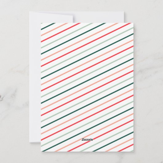 prettige feestdagen Modern Gold Script 4 Foto Coll Feestdagenkaart (Achterkant)