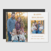 Prettige feestdagen Modern goud (Voorkant / Achterkant)