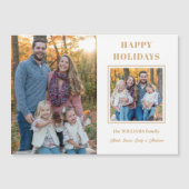 Prettige feestdagen Modern goud (Voorkant)