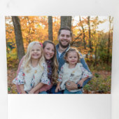 Prettige feestdagen Modern goud Drieluik Wenskaart (Binnenzijde eerst)