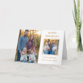 Prettige feestdagen Modern goud Kaart (Voorkant)