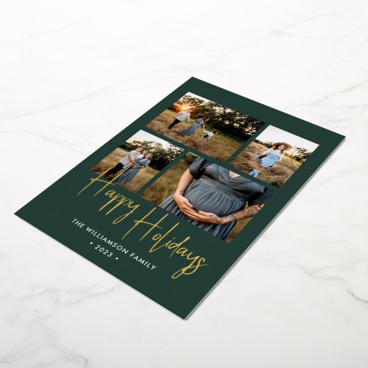 prettige feestdagen modern groen script 4 Foto Gol (Gedraaid)