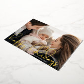 prettige feestdagen Modern Handgeschreven goud "?" (Gedraaid)