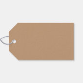 Prettige feestdagen Modern Ivoor en Tan Christmas Cadeaulabel (Achterkant Horizontaal)