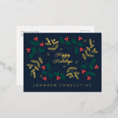 prettige feestdagen Modern Kerstkerstaven (Voorkant / Achterkant)