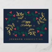 prettige feestdagen Modern Kerstkerstaven (Voorkant)