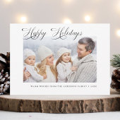 Prettige feestdagen Modern Kerstrood Feestdagenkaart