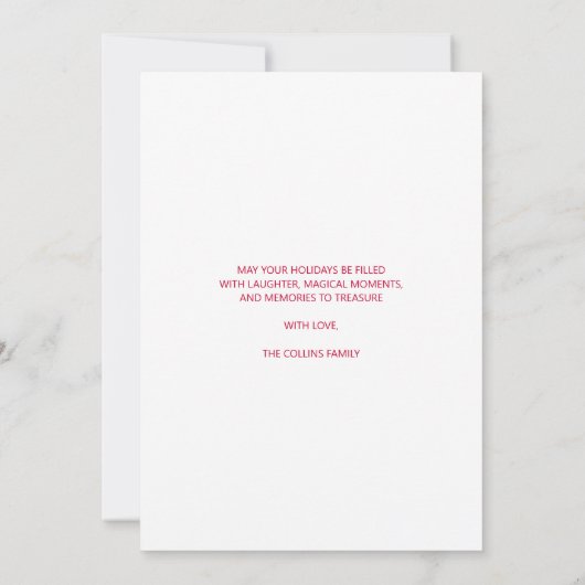 Prettige feestdagen Modern kleurrijk eenvoudig roo Feestdagenkaart (Achterkant)