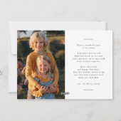 Prettige feestdagen Modern Minimaal Feestdagenkaart (Achterkant)