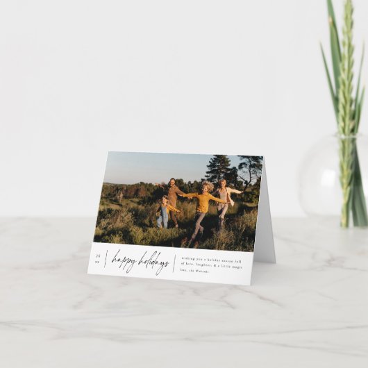 Prettige feestdagen Modern Minimal (Voorkant)