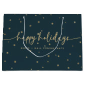 Prettige feestdagen Modern minimalistisch Groot Cadeauzakje (Voorkant)