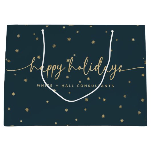 Prettige feestdagen Modern minimalistisch Groot Cadeauzakje (Voorkant)